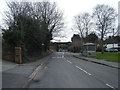 Bull Hill looking towards the railway overbridge in CH64 0UR