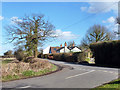 Houses on Pebmarsh Road in Alphamstone