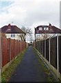 Public footpath to Franche Road, Kidderminster in DY11 5PL