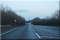 End of the dual carriageway, A47 in NR20 3DL