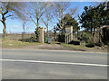Memorial cemetery gates at Yoxford in IP17 3JN