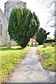 Footpath Through The Churchyard in LD8 2NE