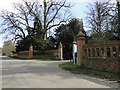 Wall and gates at Brandeston Hall school in IP13 7AQ