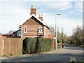 Fancy brickwork on the gable end in IP13 9EF