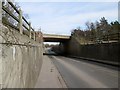The  road  to  Dunswell  goes  under  the  A1079  Beverley  bypass in HU16 4JR