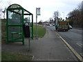 Bus stop and shelter on Sheffield Road, Stonegravels in S41 7WB