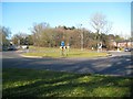 Borehamwood: A411 Barnet Lane roundabout in WD6 2FR