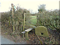 Stile at Town Lane end of footpath between Town Lane and Wood Lane, Heskin in Heskin