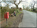Postbox and bench on Barmskin Lane, Heskin in PR7 5PY