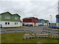 Multi-coloured housing in Bicker