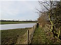 A very wet field alongside a footpath to Beverley in HU17 0ZF