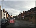 Audley: temporary traffic lights at roadworks in ST7 8DL