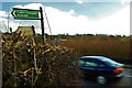 Main Road, Wetley Rocks **Public Footpath Sign** in ST9 0AL