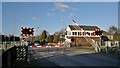 Nearly shut at East Brough level crossing and signal box in HU15 1XB