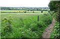 Bridleway and fields at Palmer's Hill south of Stourbridge in DY9 0LU
