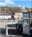 Ticket machine at the entrance to Taffs Well railway station in CF15 7QR
