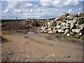Rubble at Manor Farm in Hankelow