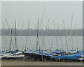 Dinghies at Leigh and Lowton Sailing Club in WN7 3PP