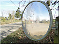 Reflections in a roadside mirror in IP14 6NR