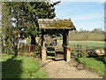 The lych gate at Aspall church in IP14 6NS