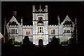Floodlit view of Ingress Abbey, Greenhithe in DA9 9FE