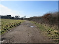 Track to Harbolets Road in RH14 9EB