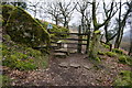 Stile on the path to Shaugh Prior in PL7 5HG