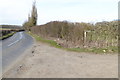 Looking along Ripley Lane from junction with Green Lane West in KT24 6NG