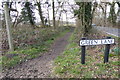 Bridleway parallel with Ockham Road North in GU23 6FL