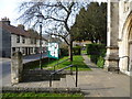 The entrance to St John the Baptist Church, Epping in CM16 5ES