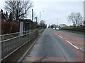 Bus stop and shelter on Lees Road (B6194) in OL6 8DD