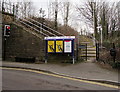 Information boards outside Stonehouse railway station in GL10 2EA