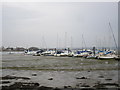 Boats in Langstone Harbour in PO4 9RJ
