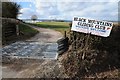 Entrance to the Black Mountains Gliding Club in Talgarth Community