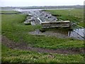 Drainage Ditch Enters The River Douglas in PR4 6XT