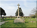 The War Memorial in Blundeston churchyard in NR32 5AW