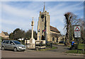 Chatteris church and war memorial in PE16 6DT