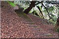 Steps on the path to Lothianbridge in EH22 3LJ