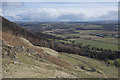 Descending the Ochils looking out over the Carse of Forth in Alva