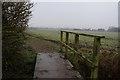 Footbridge at Weighton Clay Field in YO43 3PU