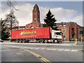 HGV at Trafford Town Hall in M16 0PX