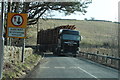Wood Lorry at the Duisk Bridge on the A714 in Barrhill