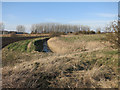 Curved ditch by the old railway in Chatteris South Ward