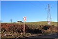 Pylon line crosses farmland at Slateford in PA7 5JY