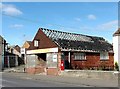 Derelict cake shop in Abbey Road, Bourne, Lincolnshire in PE10 9NE