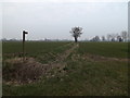Footpath off Burntoak Lane in IP20 0DS