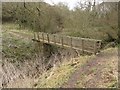Footbridge crossing Horncliffemill Burn in TD15 2XN