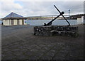 Anchor and disused public toilets in Pembroke Dock in SA72 6TQ