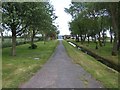 Footpath into Pontin's Holiday Village, Pakefield in NR33 7PQ