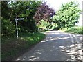 Junction and Road Sign at The Hollies Farm in Rushmere